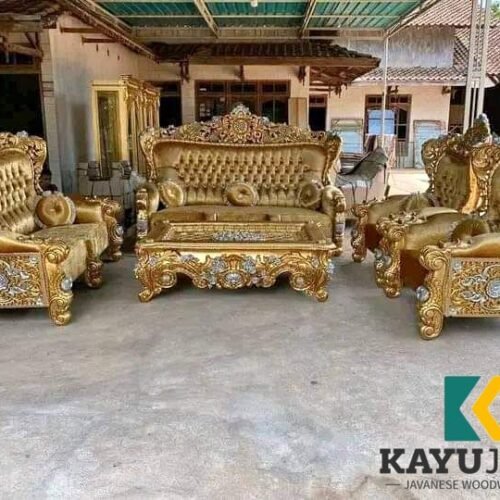 Kursi Tamu Mewah Model Mewah Ukiran Klasik jepara